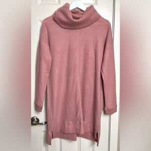 Lulus Autumn Daze Cowl Neck Sweater Dress